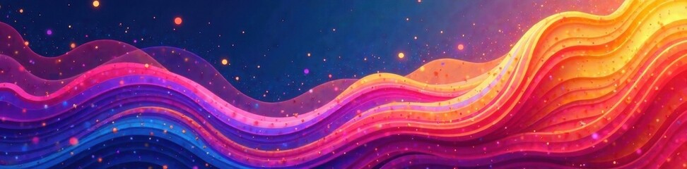 Swirling shapes and lines blend into a vibrant, dynamic abstract vector background , vector designs, abstract shapes, modern design elements