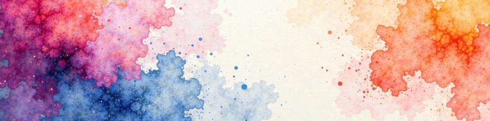 Watercolor business card background with colorful patterns, templates, watercolor, business cards