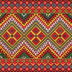 Illustration of ukrainian folk seamless pattern ornament ethnic ornament background.