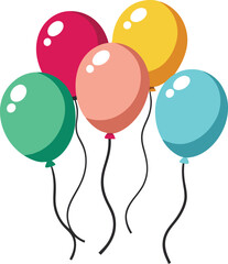 balloons vector, vector and illustration, vector style