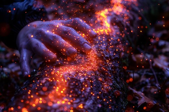 Expert doctor analyzing dna sample hologram while preparing for genetic therapy innovations