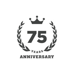 Anniversary logo with number