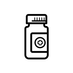medicine bottle - vector icon