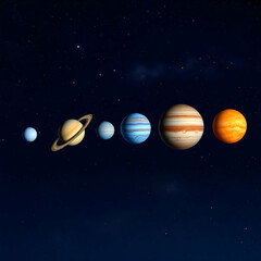 Naklejka premium planet in space