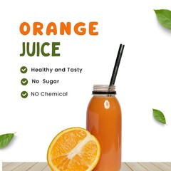 orange juice and fruits