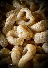 Toasted Oat Cereal With Circles And Hearts