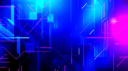 Obraz premium D render of blue and white color geometric design