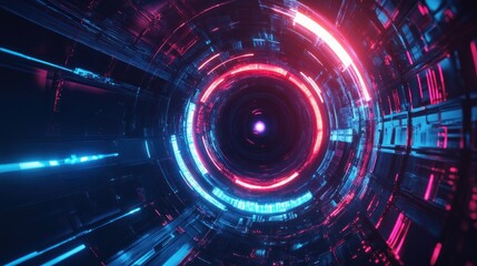 Obraz premium Abstract high tech eye concept