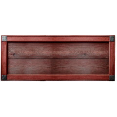 empty wooden box