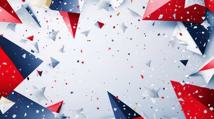 Obraz premium Abstract patriotic geometric background