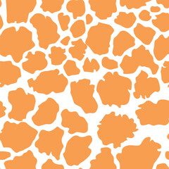 Abstract modern giraffe seamless pattern. Animals trendy background. Colorful decorative vector stock illustration for print, card, postcard, fabric, textile. Modern ornament of stylized skin.