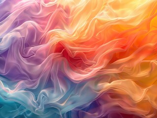 Obraz premium Colorful Flowing Fabric Texture with Soft Light