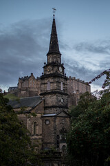 Fototapeta premium Edinburgh, Scotland: Clock tower