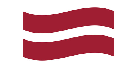 Obraz premium Flag of Latvia. Latvian national symbol in official colors. Template icon. Abstract vector background.