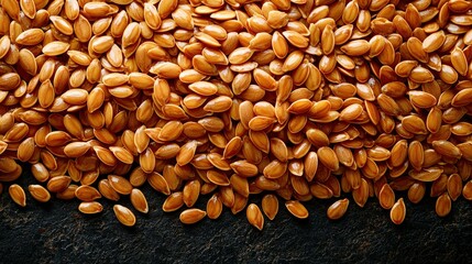 Nutrient-rich pumpkin seeds scattered on a dark surface for health benefits
