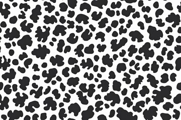 Grey Leopard skin pattern design. Leopard print vector illustration background.