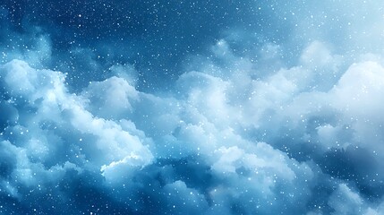 Night sky cloudscape, snowfall, winter, background, design