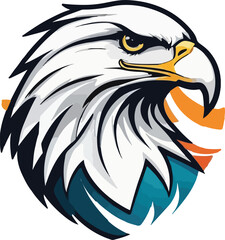 Eagle vector design, Eagle logo and icon Design, Colorful Eagle Illustration vector design