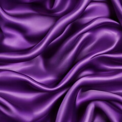 Obraz premium Seamless Pattern - Luxurious purple silk fabric drapes elegantly.