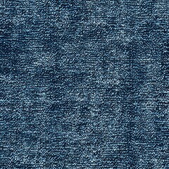 Seamless Pattern - Close-up of textured blue denim fabric