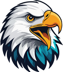 Eagle vector design, Eagle logo and icon Design, Colorful Eagle Illustration vector design