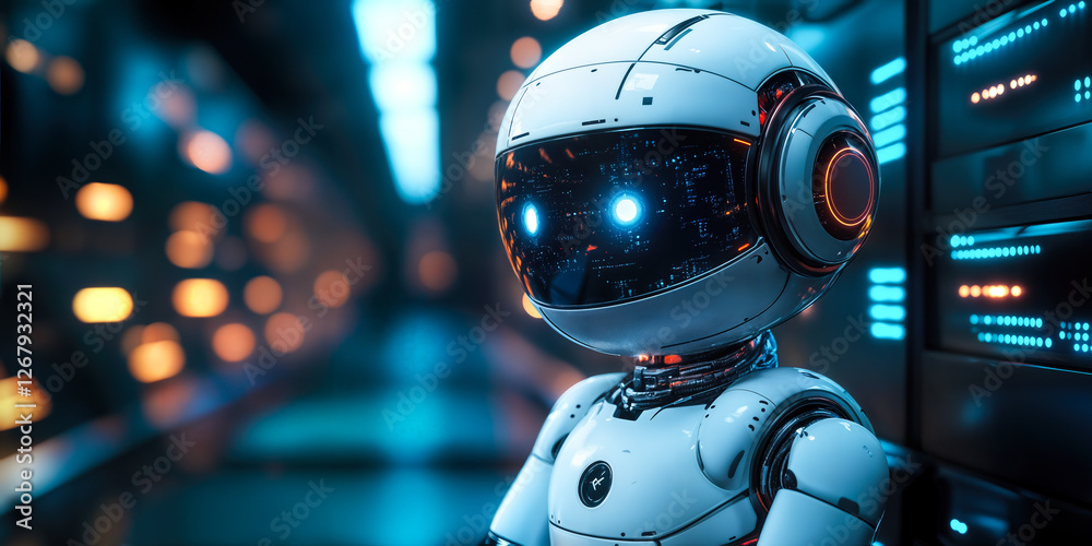 Poster adaptive ai chatbot in futuristic environment for enhanced user interaction and model selection base