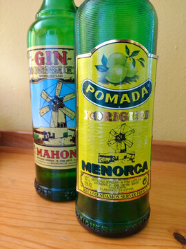Xoriguer Pomada is a very popular alcoholic drink on the island of Menorca, it is made by mixing the popular Xoriguer Gin with lemonade