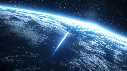 Rocket Launch Earth Orbit Sunrise Spaceflight