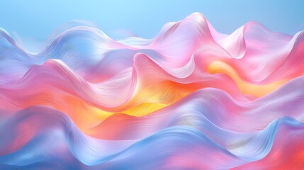 Obraz premium Pastel Waves Abstract Background Texture Design