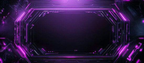 Background e-sport gaming abstract neon cyberpunk purple technology banner wallpaper