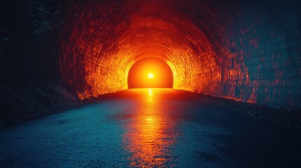 Tunnel Entrance Sunlight Dramatic