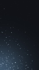 abstract dust and particles on dark blue background,dust flow in the air slow vertical social media design element