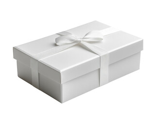 white gift box with ribbon, perfect for special occasions and celebrations