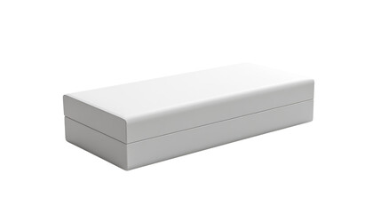 Fototapeta premium sleek white storage box with minimalist design, perfect for organizing items