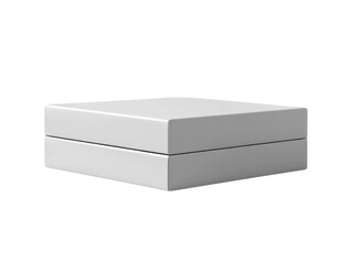 Naklejka premium Minimalist white storage box with sleek design, perfect for organization