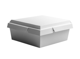 clean, white takeout box with simple design, perfect for food storage