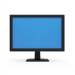 Fototapeta premium Monitor screen isolated on white