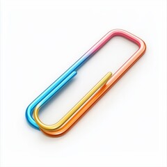 Obraz premium Paperclip isolated on white