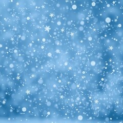 Fototapeta premium Snowflakes create a frozen mist in the winter scene, snowfall, winter wonderland