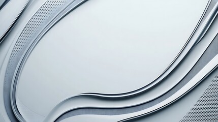 Obraz premium Abstract Gray Swirling Curves and Patterns Design