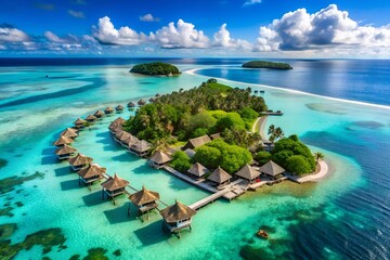 Obraz premium tropical resort in the Maldives