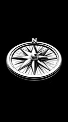 Elegant Compass Design - A Modern Graphic