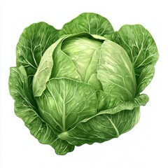 Fototapeta premium Cabbage isolated on white