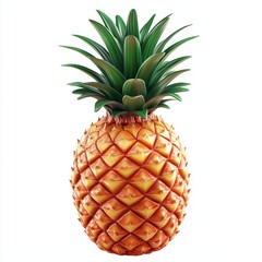 Fototapeta premium Pineapple isolated on white