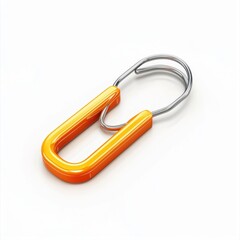 Naklejka premium Paperclip isolated on white