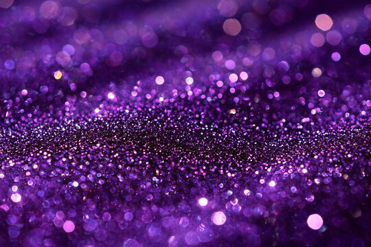 Mardi Gras Background Sparkling Purple Glitter Background Shimmering Festive Texture Bokeh Lights