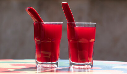 Salgam, typically originating from Adana, Turkey, and pronounced as 