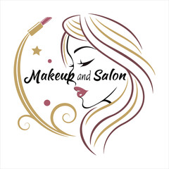 Creative Makeup and Beauty Business Logo