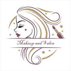 Creative Makeup and Beauty Business Logo