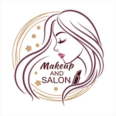 Minimalist Beauty and Makeup Salon Logo